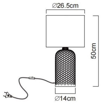 Globo - Stolná lampa 1xE27/60W/230V zelená