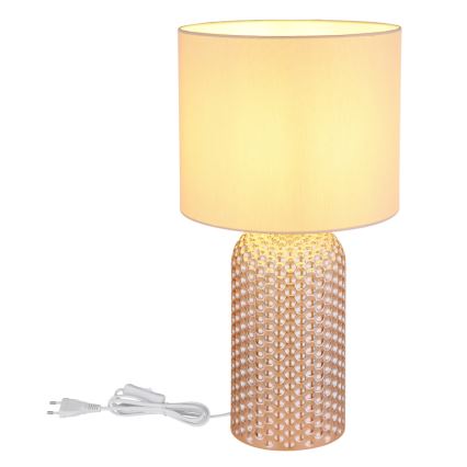 Globo - Stolná lampa 1xE27/60W/230V béžová