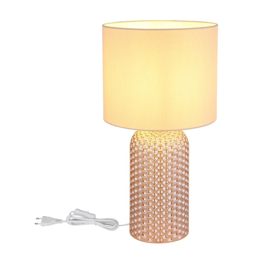Globo - Stolná lampa 1xE27/60W/230V béžová