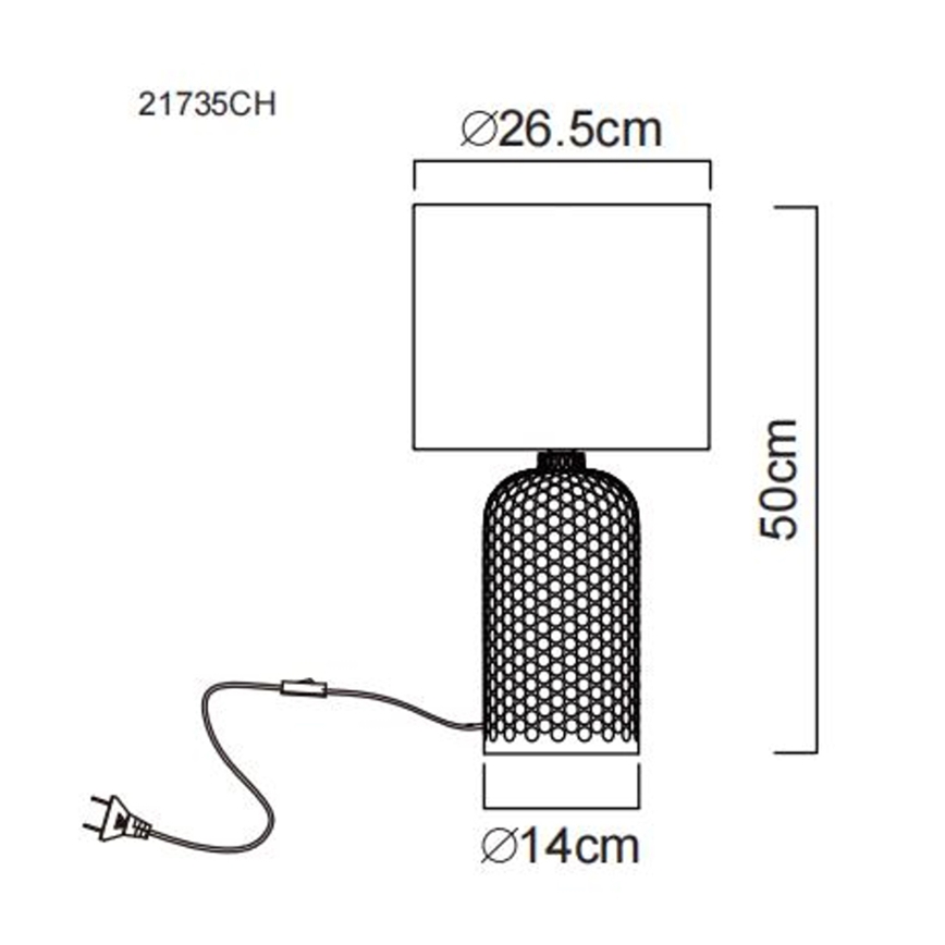 Globo - Stolná lampa 1xE27/60W/230V béžová