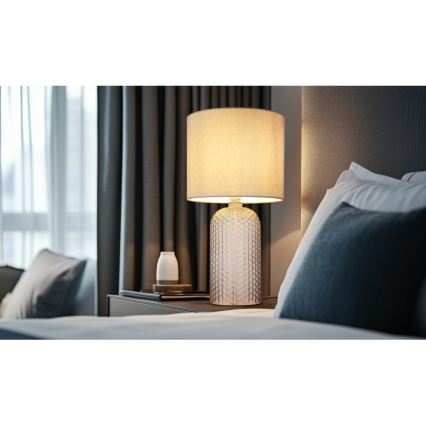 Globo - Stolná lampa 1xE27/60W/230V šedá