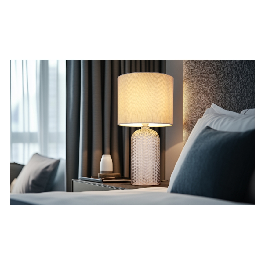 Globo - Stolná lampa 1xE27/60W/230V šedá