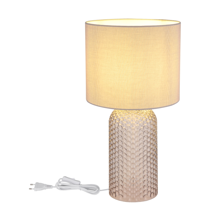 Globo - Stolná lampa 1xE27/60W/230V šedá