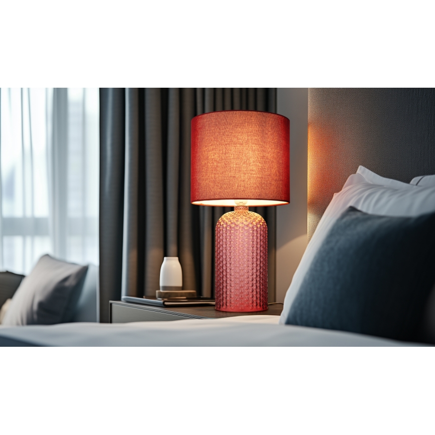 Globo - Stolná lampa 1xE27/60W/230V červená