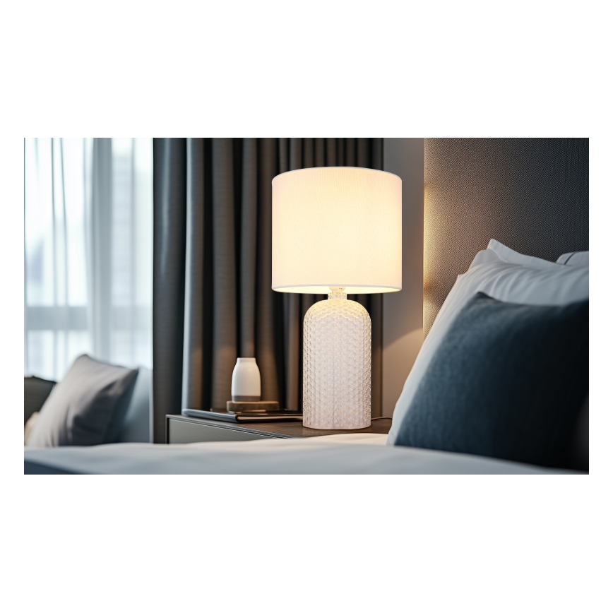 Globo - Stolná lampa 1xE27/60W/230V biela