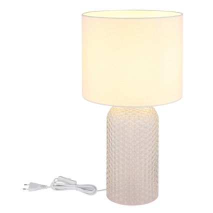 Globo - Stolná lampa 1xE27/60W/230V biela