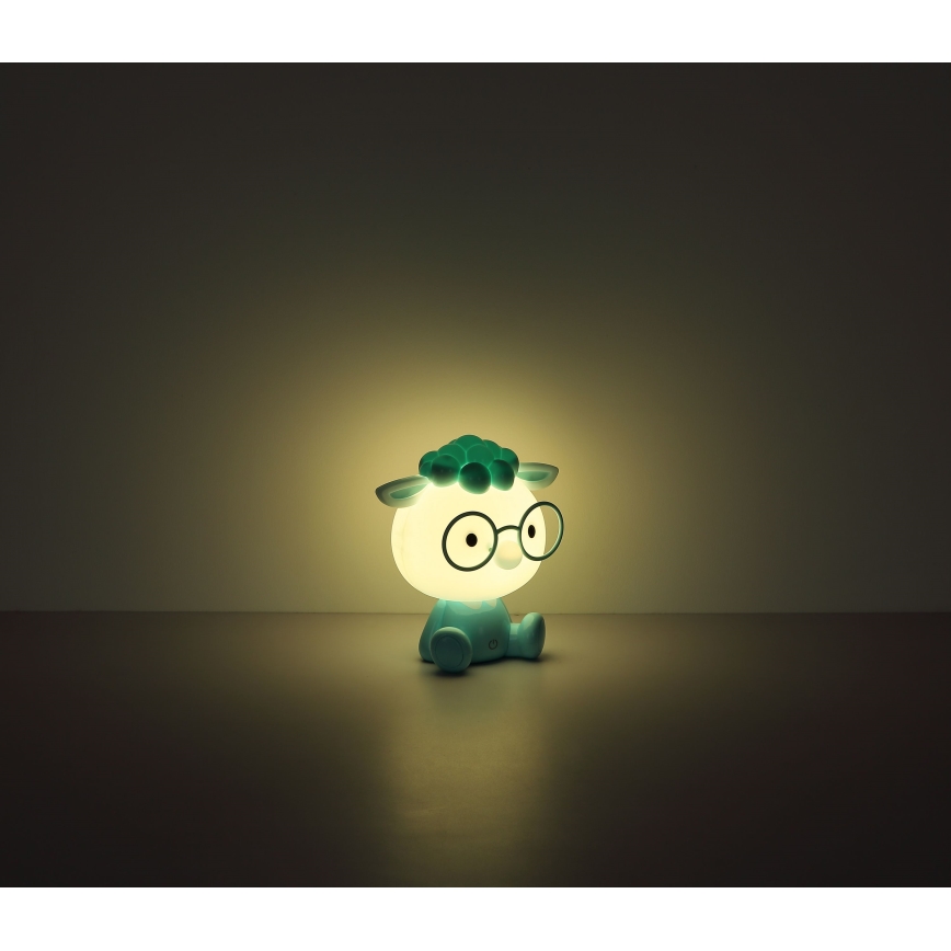 Globo - LED Stmievateľná nabíjacia detská nočná lampička LED/1W/5V 500 mAh modrá