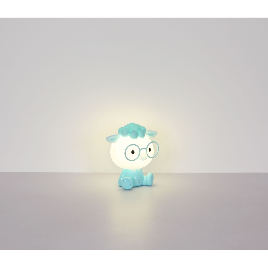 Globo - LED Stmievateľná nabíjacia detská nočná lampička LED/1W/5V 500 mAh modrá