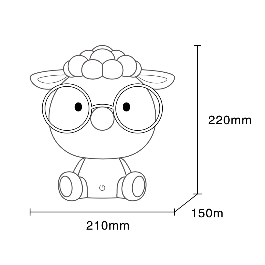 Globo - LED Stmievateľná nabíjacia detská nočná lampička LED/1W/5V 500 mAh ružová