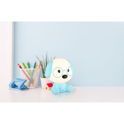Globo - LED Stmievateľná nabíjacia detská nočná lampička LED/1W/5V 500 mAh modrá