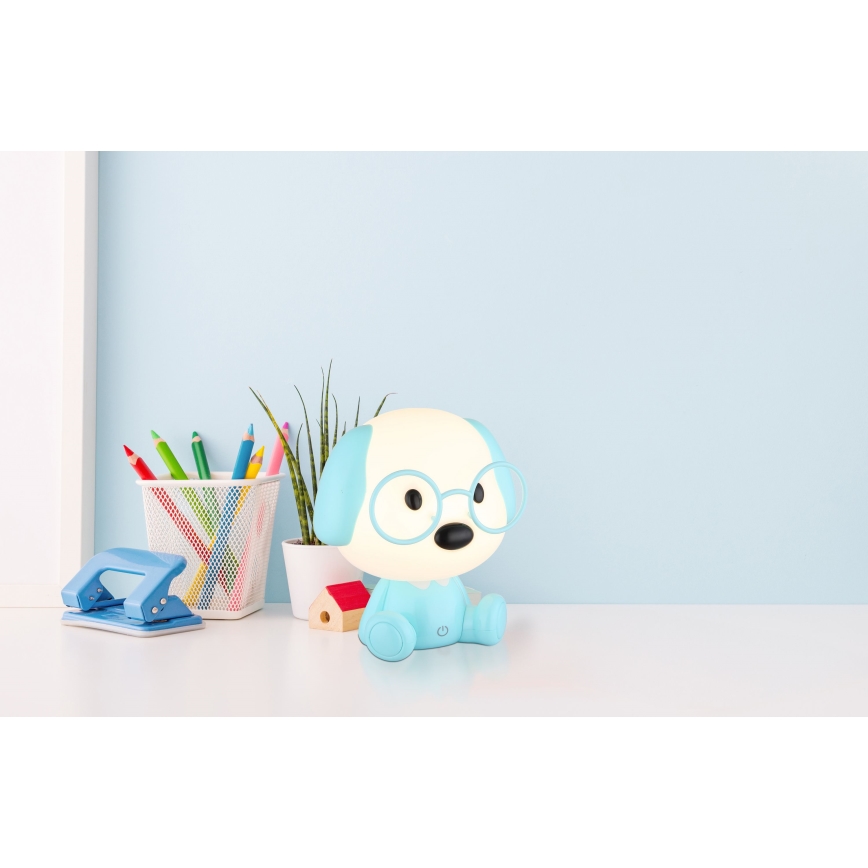 Globo - LED Stmievateľná nabíjacia detská nočná lampička LED/1W/5V 500 mAh modrá