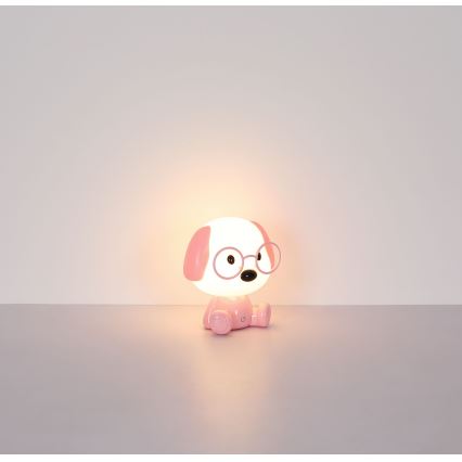 Globo - LED Stmievateľná nabíjacia detská nočná lampička LED/1W/5V 500 mAh ružová