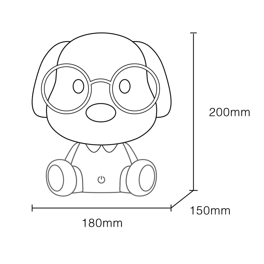 Globo - LED Stmievateľná nabíjacia detská nočná lampička LED/1W/5V 500 mAh ružová
