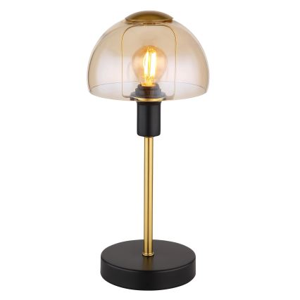 Globo - Stolný dotyková lampa 1xE14/25W/230V čierna/zlatá