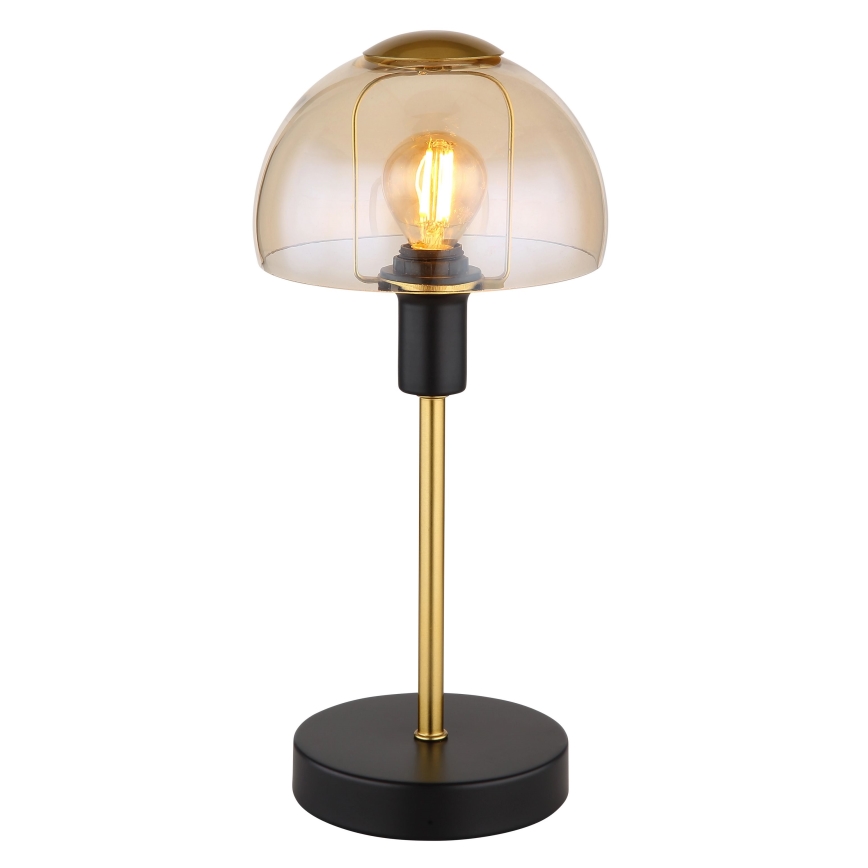 Globo - Stolný dotyková lampa 1xE14/25W/230V čierna/zlatá