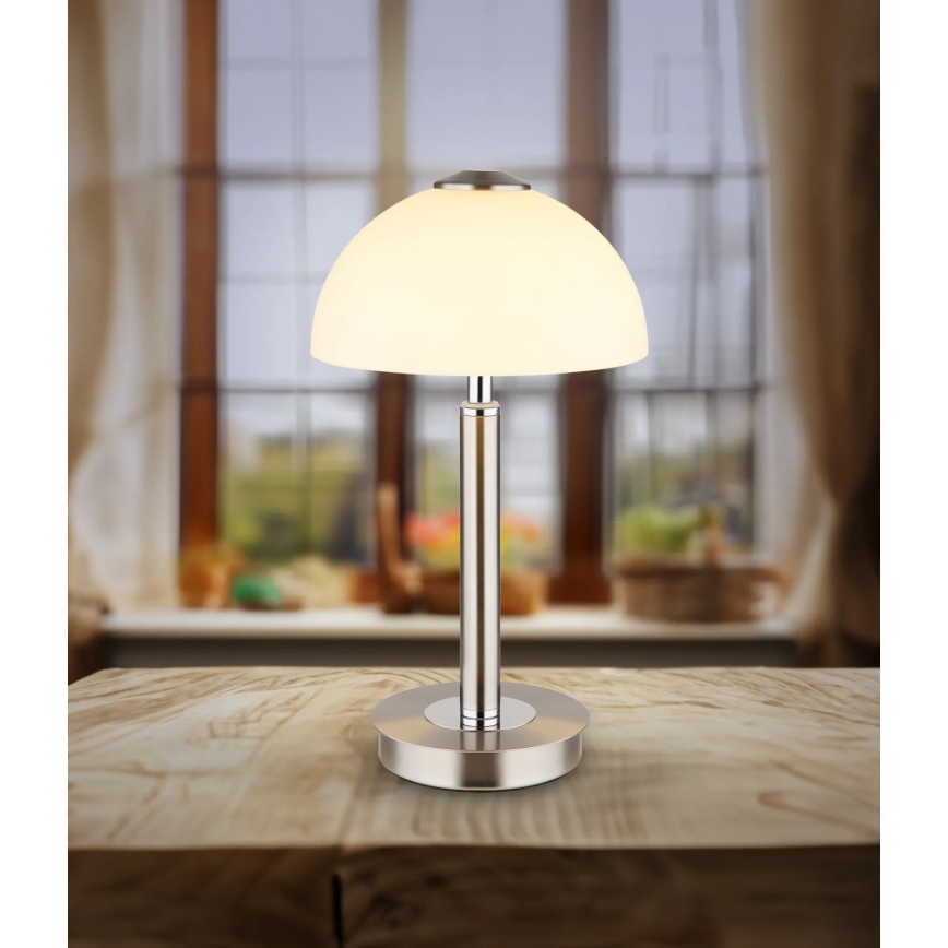 Globo - stmievateľná dotyková stolná LED lampa LED/7W/230V 3000K matný chróm