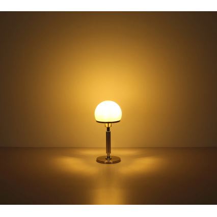 Globo - Stolná lampa 1xE27/40W/230V zlatá