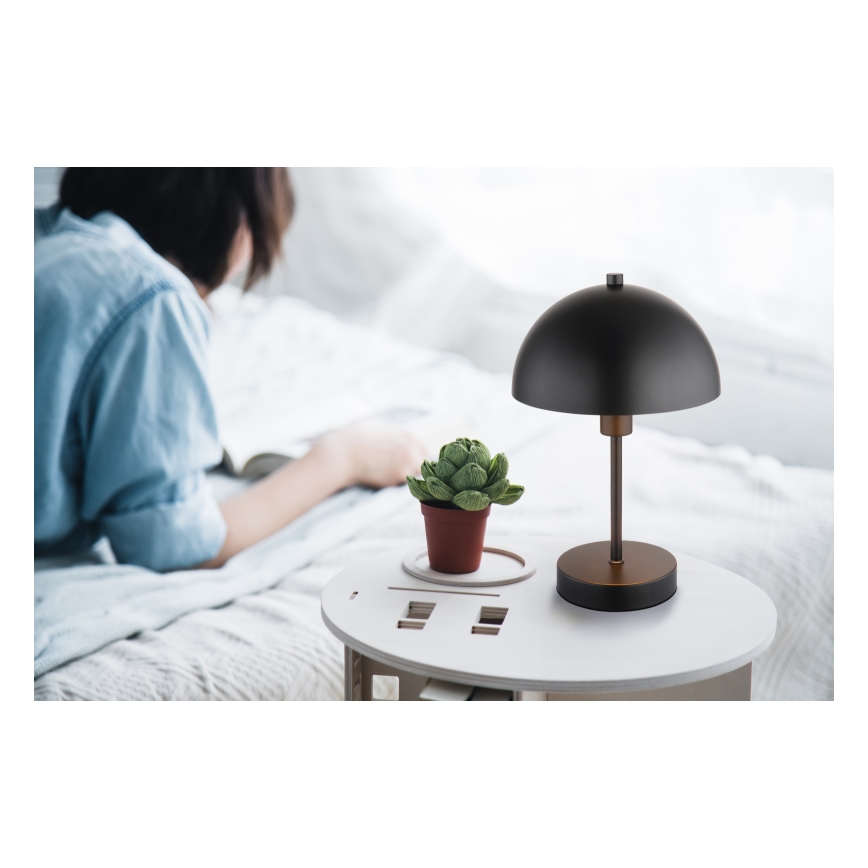 Globo - Stolná lampa 1xE14/40W/230V čierna