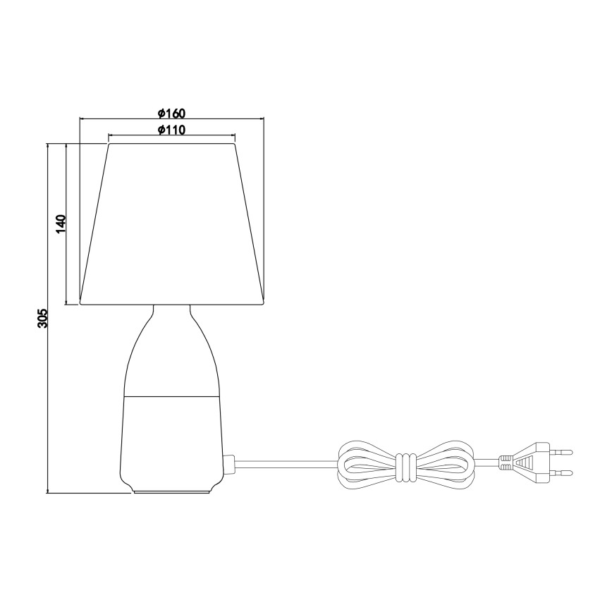Globo - Stolná lampa 1xE14/40W/230V
