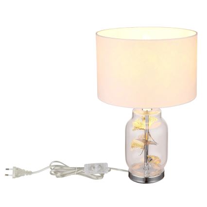 Globo - Stolná lampa 1xE27/40W/230V biela