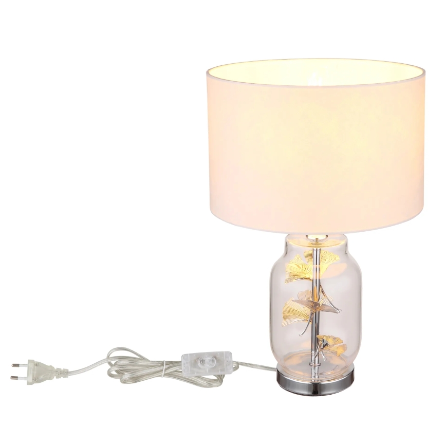 Globo - Stolná lampa 1xE27/40W/230V biela