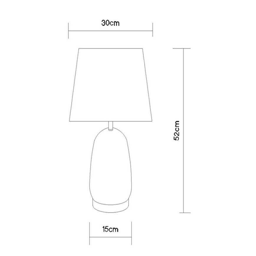 Globo - Stolová lampa 1xE27/40W/230V čierna/hnedá