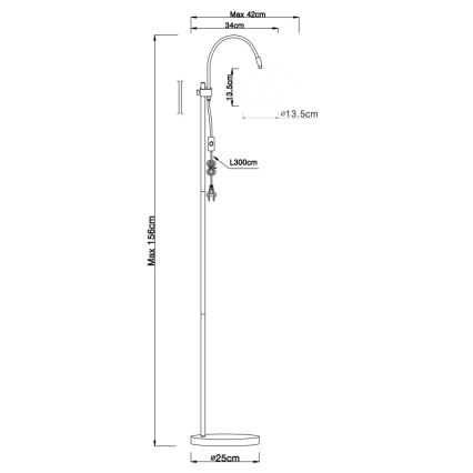 Globo - Stojacia lampa 1xE14/40W/230V