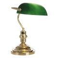 Globo 2491 - Stolná lampa 1xE27/60W zelená - zlatá