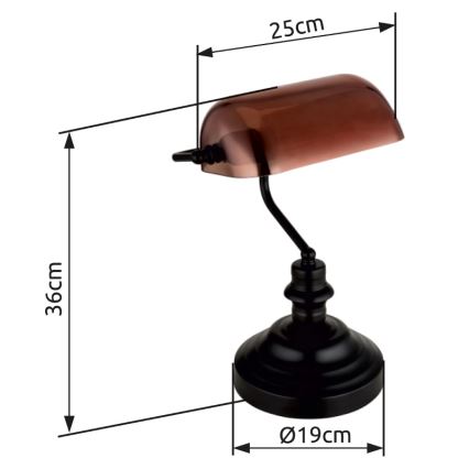 Globo - Stolná lampa 1xE27/60W/230V