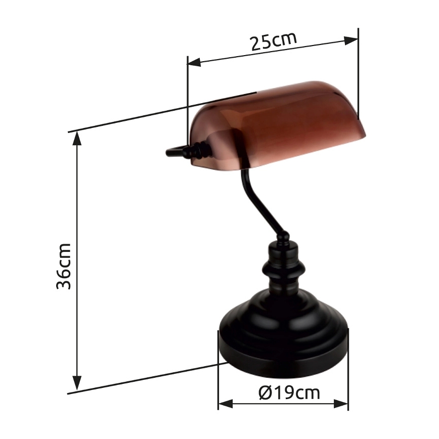 Globo - Stolná lampa 1xE27/60W/230V
