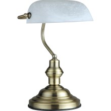 Globo 2492 - Stolná lampa 1xE27/60W biela