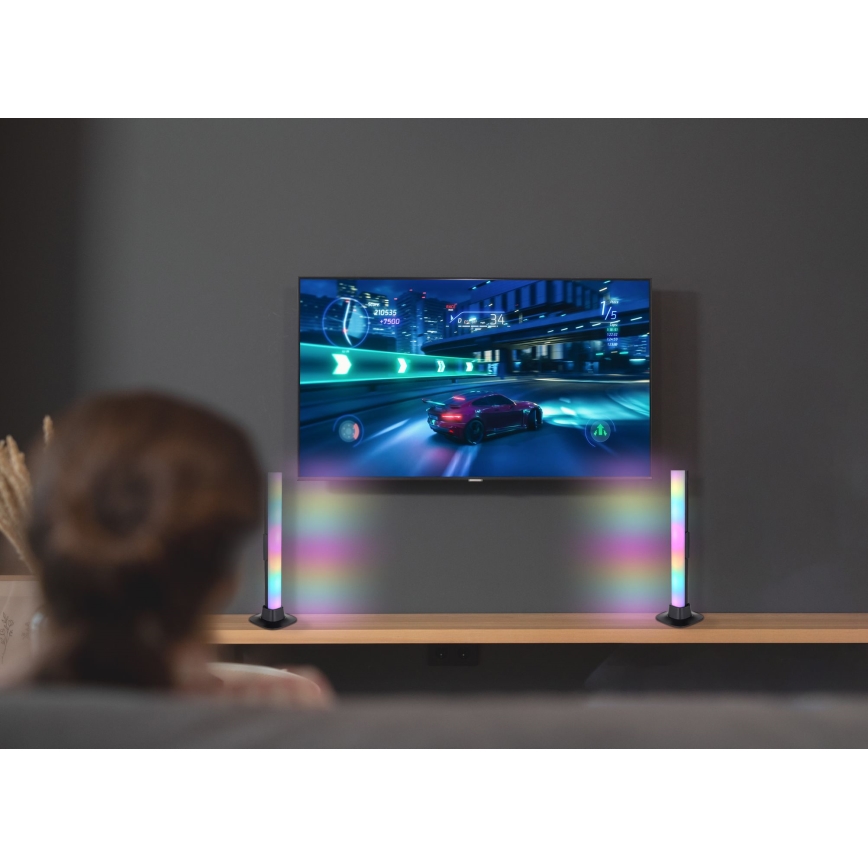 Globo RGB- SADA 2x LED RGB Stmievateľná stolná lampa 2v1 LED/2W/5V USB Wi-Fi Tuya