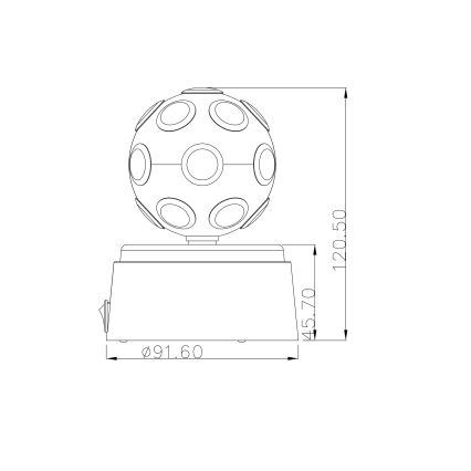 Globo 28017 - LED dekoračná lampa DISCO 1xLED/0,06W/3xAA