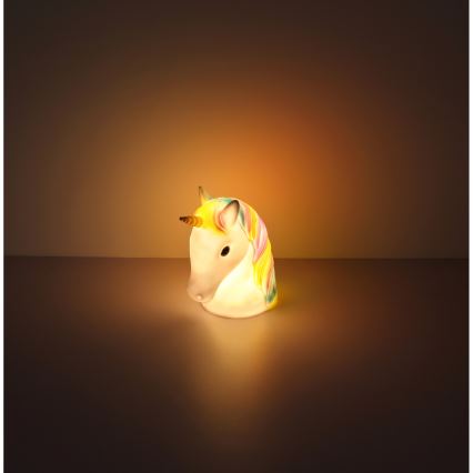 Globo - LED Detská nočná lampička LED/1W/230/4,5V 3xAA jednorožec