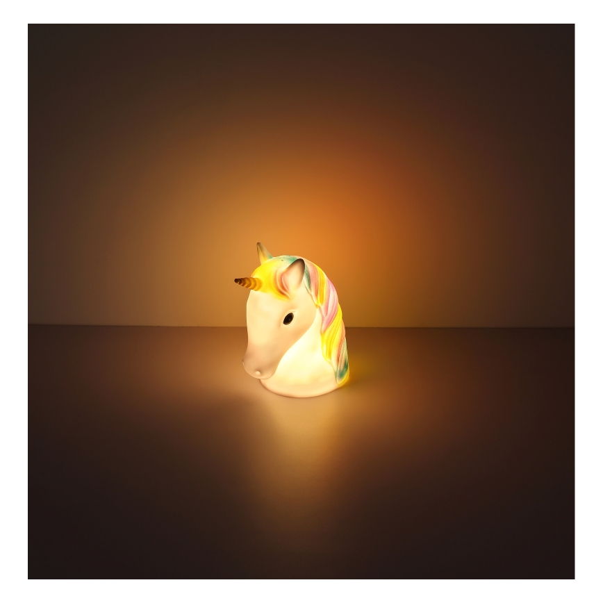 Globo - LED Detská nočná lampička LED/1W/230/4,5V 3xAA jednorožec