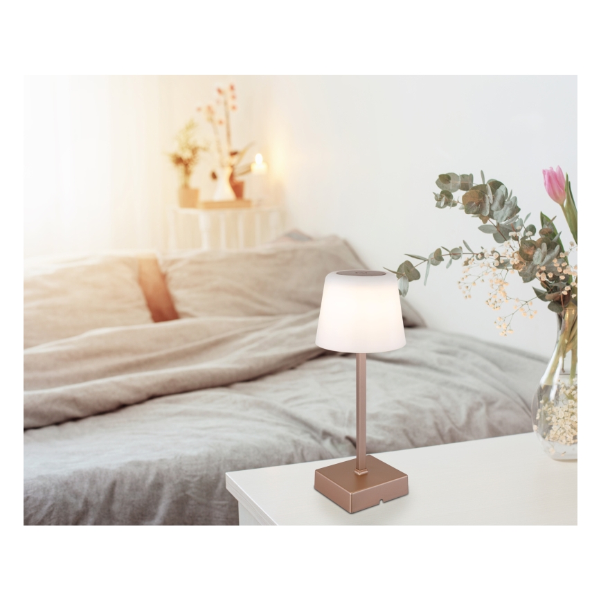 Globo - LED stmievateľná dotyková stolná lampa LED/2W/5V 3000/4500/6500K 800 mAh béžová