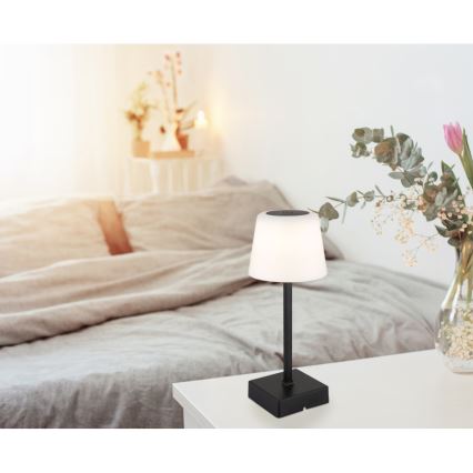 Globo - LED Stmievateľná dotyková stolná lampa LED/2W/5V 3000/4500/6500K 800 mAh čierna