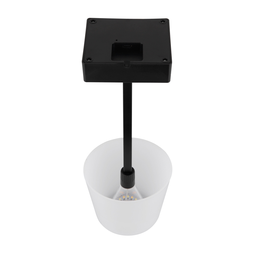 Globo - LED Stmievateľná dotyková stolná lampa LED/2W/5V 3000/4500/6500K 800 mAh čierna