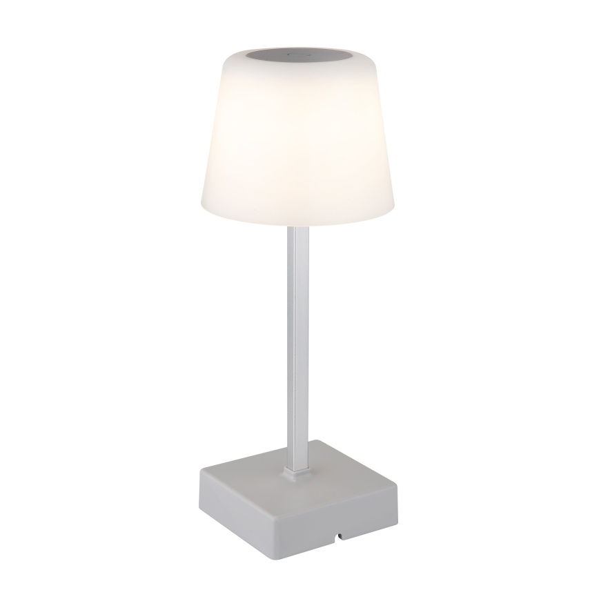 Globo - LED Stmievateľná dotyková stolná lampa LED/2W/5V 3000/4500/6500K 800 mAh strieborná