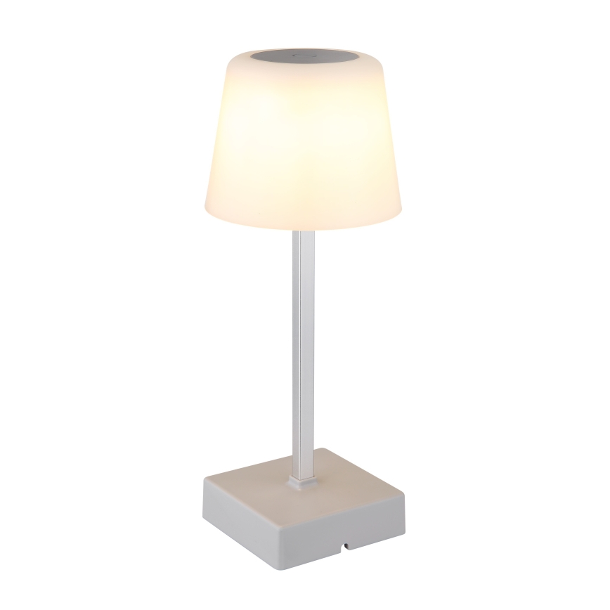 Globo - LED Stmievateľná dotyková stolná lampa LED/2W/5V 3000/4500/6500K 800 mAh strieborná