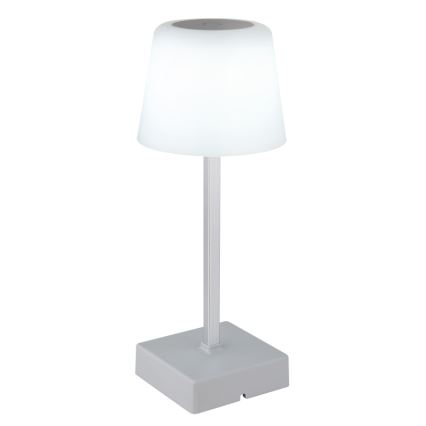 Globo - LED Stmievateľná dotyková stolná lampa LED/2W/5V 3000/4500/6500K 800 mAh strieborná