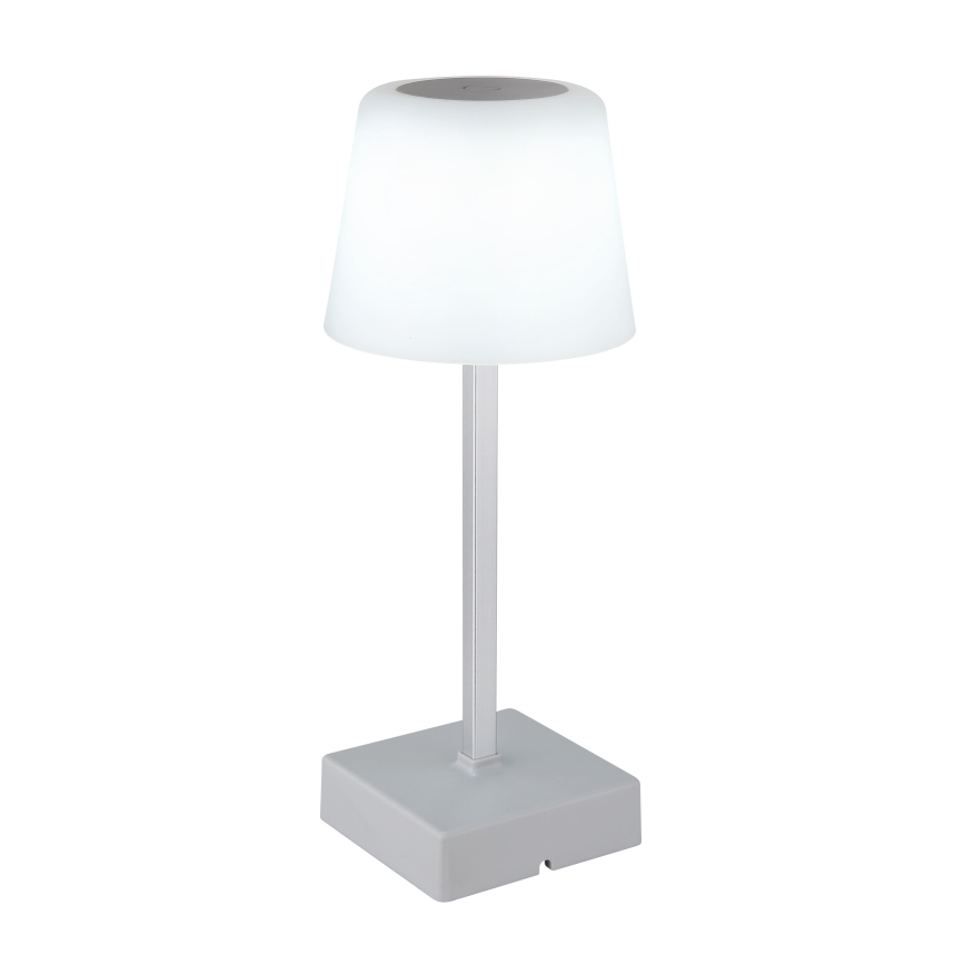 Globo - LED Stmievateľná dotyková stolná lampa LED/2W/5V 3000/4500/6500K 800 mAh strieborná