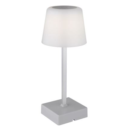 Globo - LED Stmievateľná dotyková stolná lampa LED/2W/5V 3000/4500/6500K 800 mAh strieborná