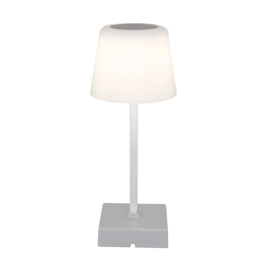 Globo - LED Stmievateľná dotyková stolná lampa LED/2W/5V 3000/4500/6500K 800 mAh strieborná
