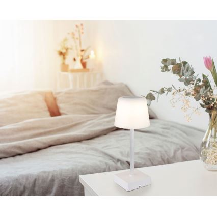 Globo - LED Stmievateľná dotyková stolná lampa LED/2W/5V 3000/4500/6500K 800 mAh biela
