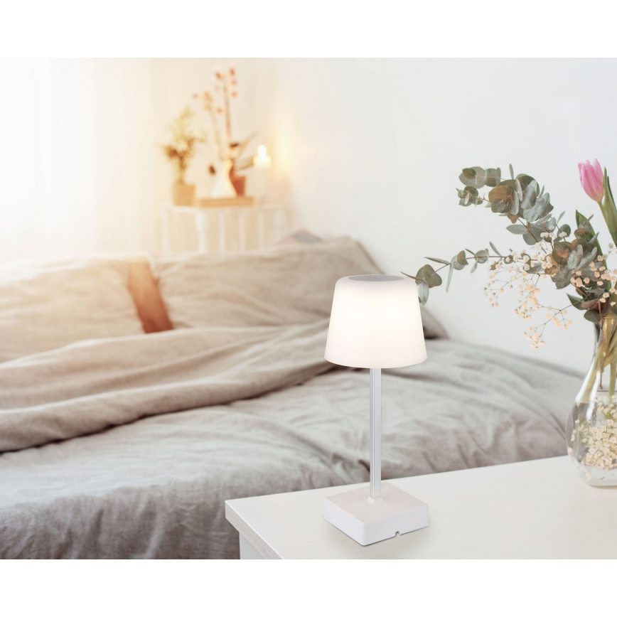 Globo - LED Stmievateľná dotyková stolná lampa LED/2W/5V 3000/4500/6500K 800 mAh biela