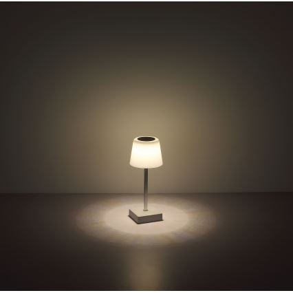 Globo - LED Stmievateľná dotyková stolná lampa LED/2W/5V 3000/4500/6500K 800 mAh biela