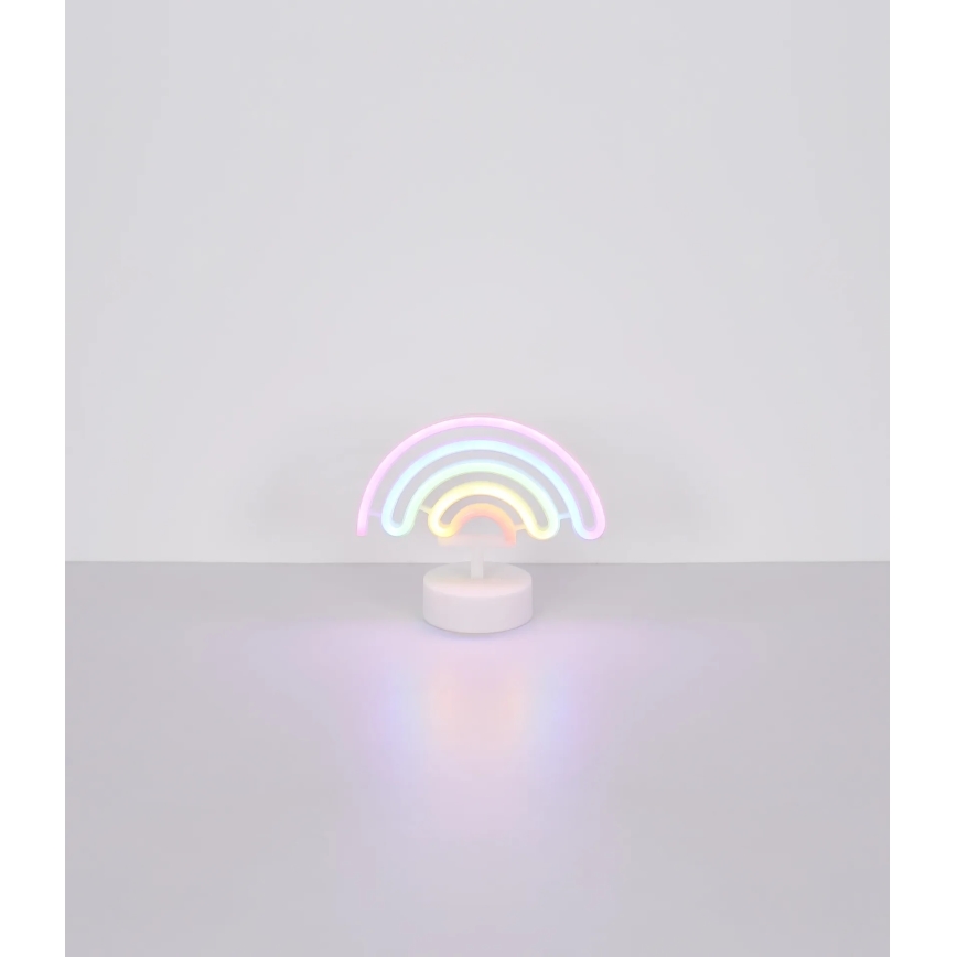 Globo - LED Neónová stolná dekorácia LED/2W/3xAA dúha
