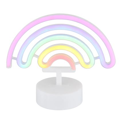 Globo - LED Neónová stolná dekorácia LED/2W/3xAA dúha