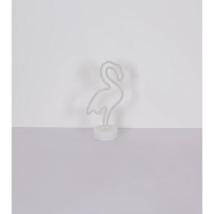 Globo - LED Neónová stolná dekorácia LED/2W/3xAA plameniak